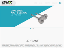 Tablet Screenshot of lynxmarine.com.br